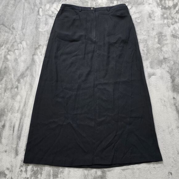 Jones New York Dresses & Skirts - Vintage Jones New York Skirt Womens 14 Black High Rise Maxi A-Line Office Preppy